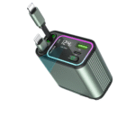 4 in 1 Retractable Car Charger with RGB Light